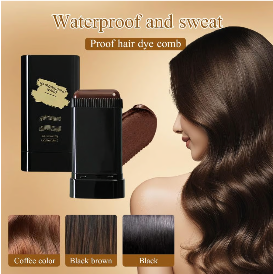 🔥Hot Sale 👍🏻Portable Hair Dye Comb for Gray Hair Coverage - Waterproof and Sweatproof