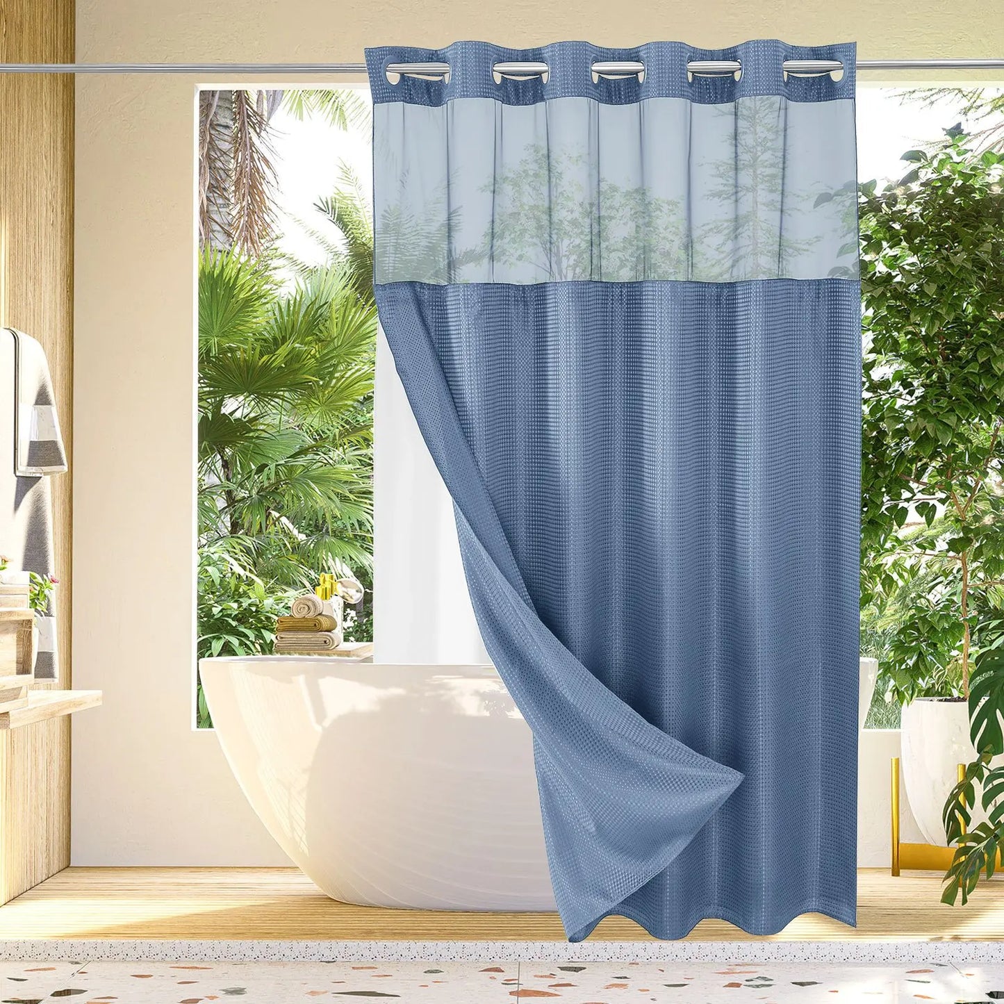 💖HOT SALE 50% OFF 💖 Snap In Shower Curtain