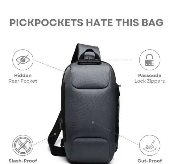 💥Last Day SALE 50% OFF💥Anti-Theft Crossbody Charging Bag