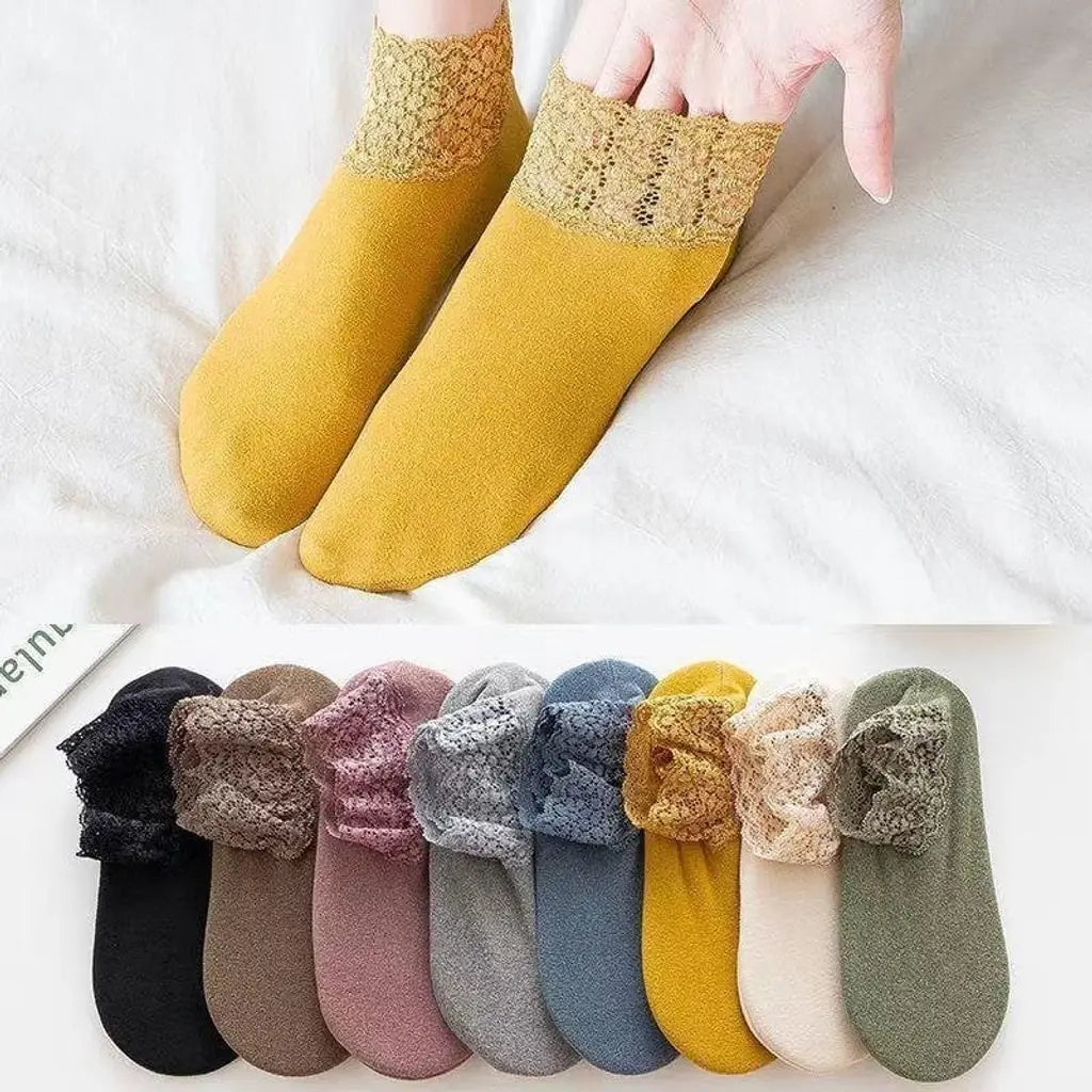 🔥 Autumn and Winter New Fashion Lace Warmer Socks(One size fit all)🔥