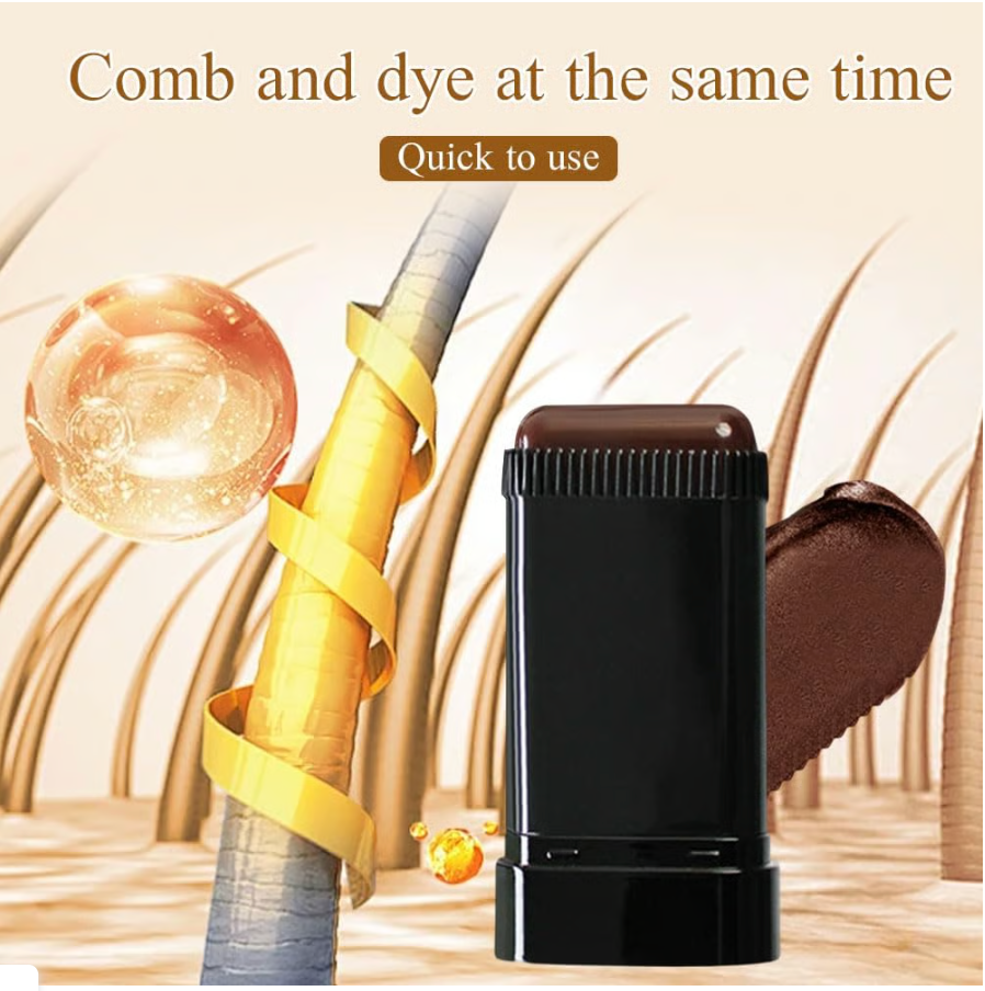 🔥Hot Sale 👍🏻Portable Hair Dye Comb for Gray Hair Coverage - Waterproof and Sweatproof